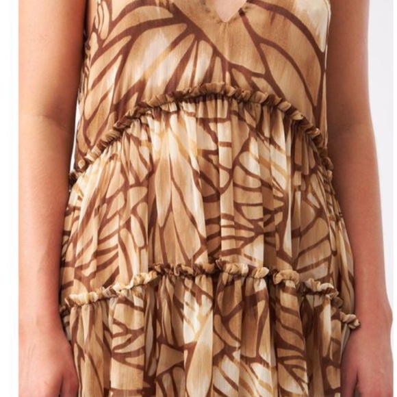 Free People Julianna Maxi Dress in Sand Combo sz med - Picture 5 of 5